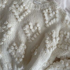 Goodnight Macaroon Textured Cream Sweater